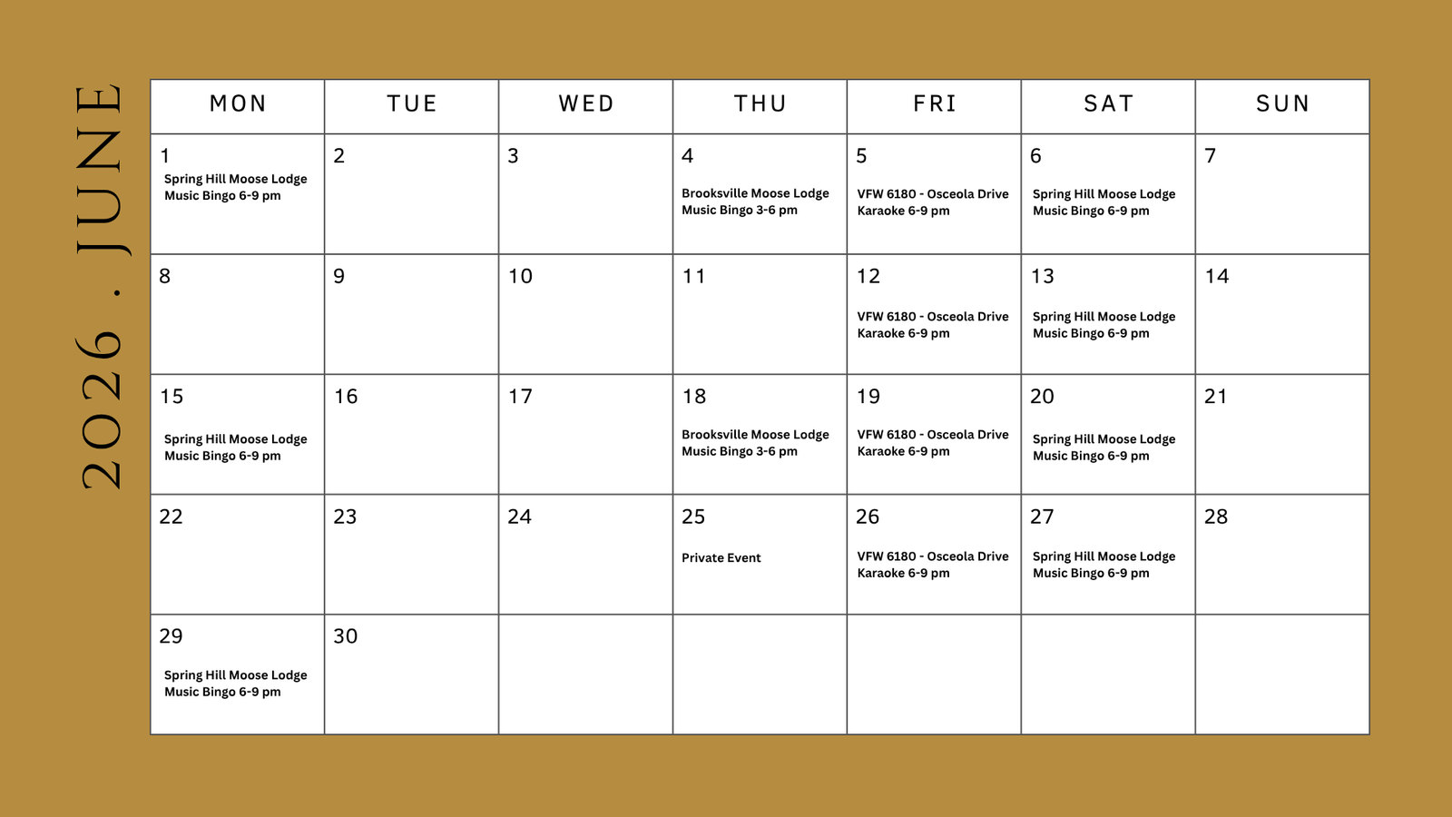 June Events