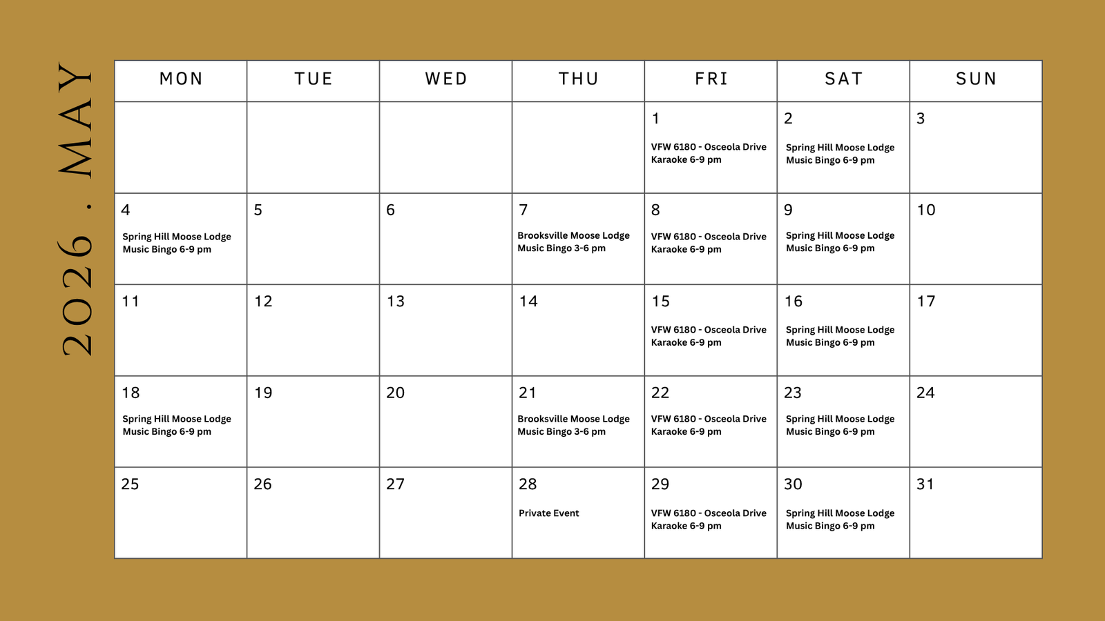 May Events